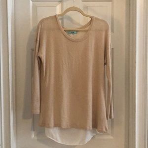 Karlie Tulip Back Sweater, Cream and White, L
